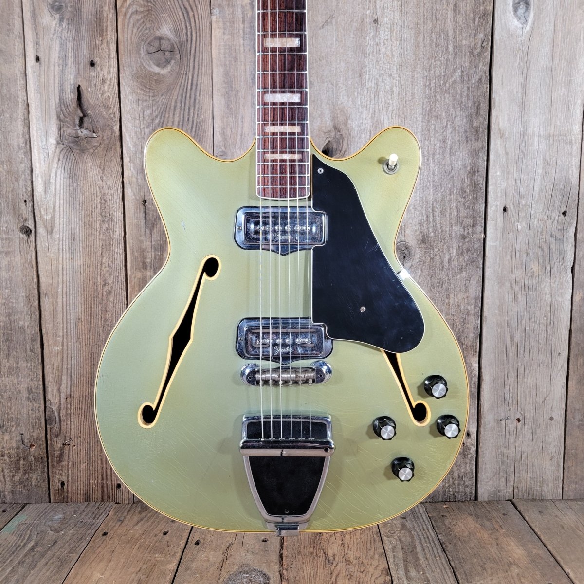 Fender Coronado II 1967 – Rare Ice Blue Metallic Custom Color, Vintage Semi - Hollow Guitar - Mahar's Vintage Guitars