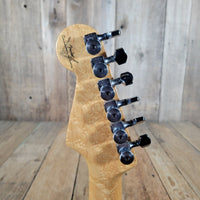 Fender Custom Classic Player Stratocaster 2003 – Black Finish with Gold Pickguard & Upgraded Features - Mahar's Vintage Guitars