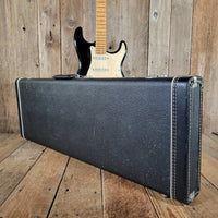 Fender Custom Classic Player Stratocaster 2003 – Black Finish with Gold Pickguard & Upgraded Features - Mahar's Vintage Guitars