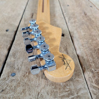 Fender Custom Classic Player Stratocaster 2003 – Black Finish with Gold Pickguard & Upgraded Features - Mahar's Vintage Guitars