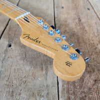 Fender Custom Classic Player Stratocaster 2003 – Black Finish with Gold Pickguard & Upgraded Features - Mahar's Vintage Guitars