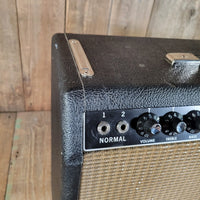 Fender Deluxe Amp 1964 – Black Panel Pre - CBS AB763 with Footswitch, Vintage Tube Amplifier - Mahar's Vintage Guitars