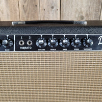 Fender Deluxe Amp 1964 – Black Panel Pre - CBS AB763 with Footswitch, Vintage Tube Amplifier - Mahar's Vintage Guitars