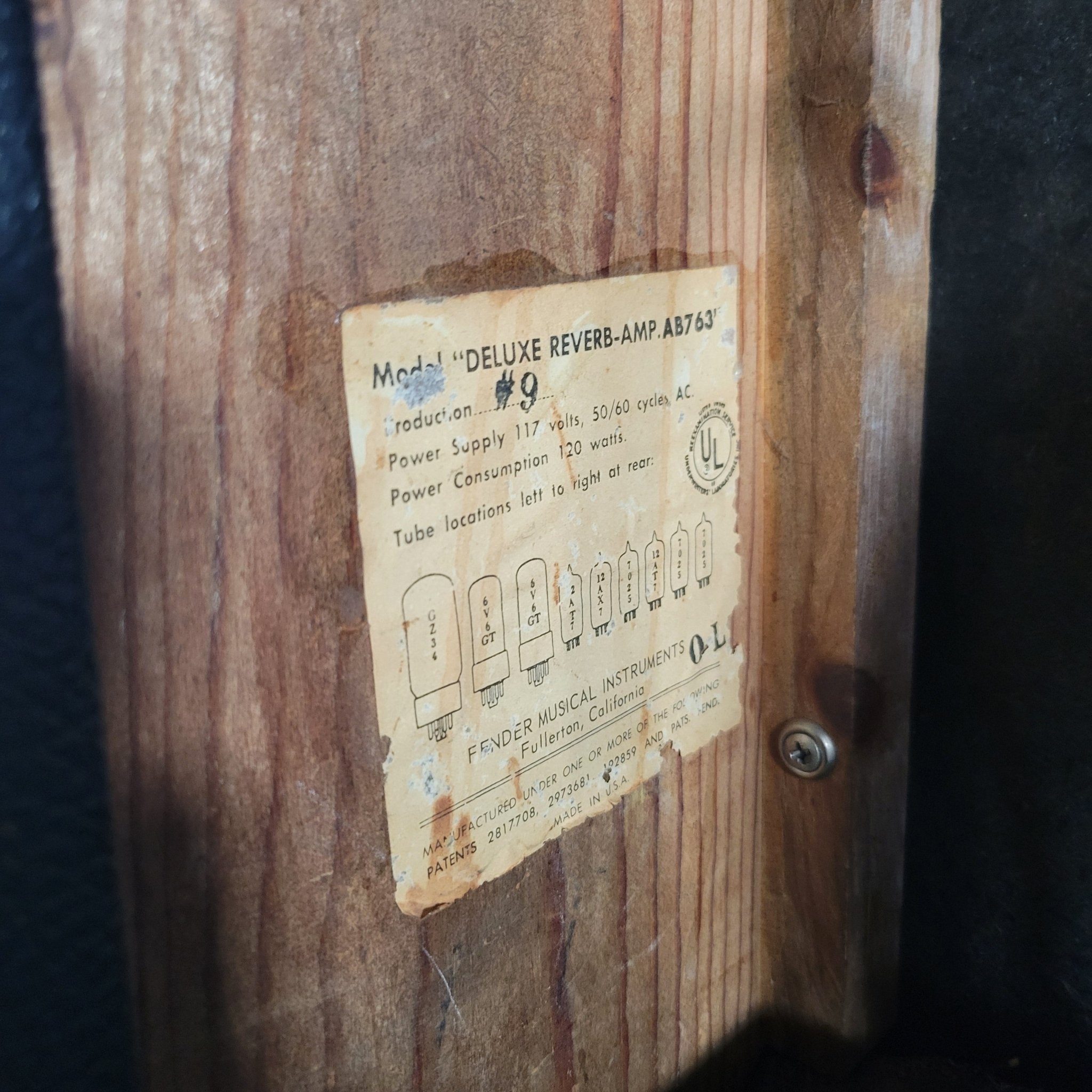 Fender Deluxe Reverb 1965 With Altec 417 - 8C - Mahar's Vintage Guitars