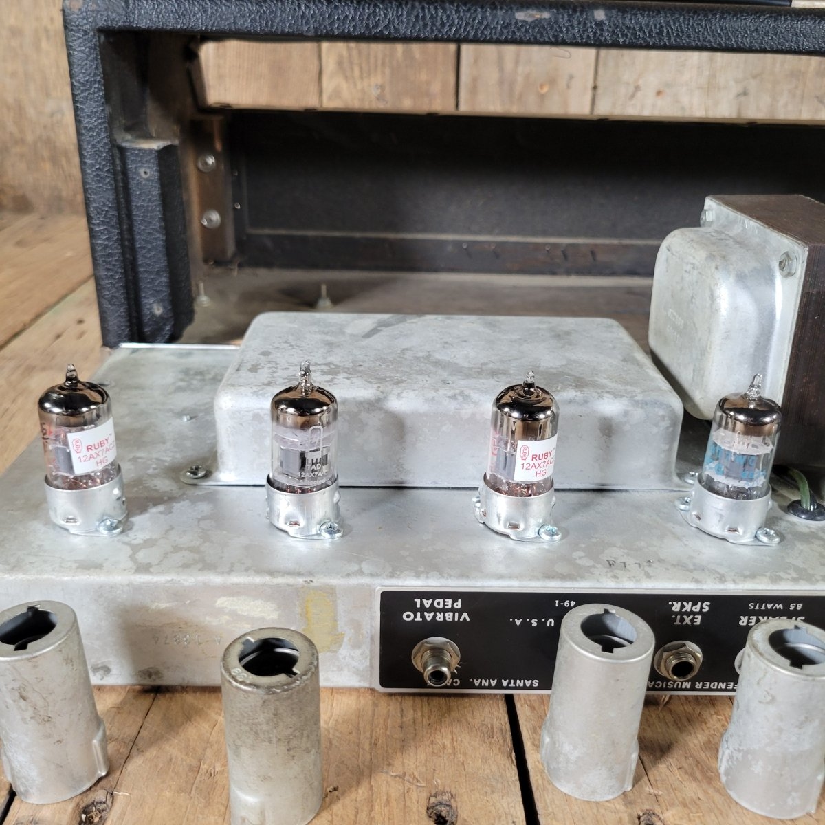 Fender Dual Showman Drip Edge 1968 Silverface Amp Head - Mahar's Vintage Guitars