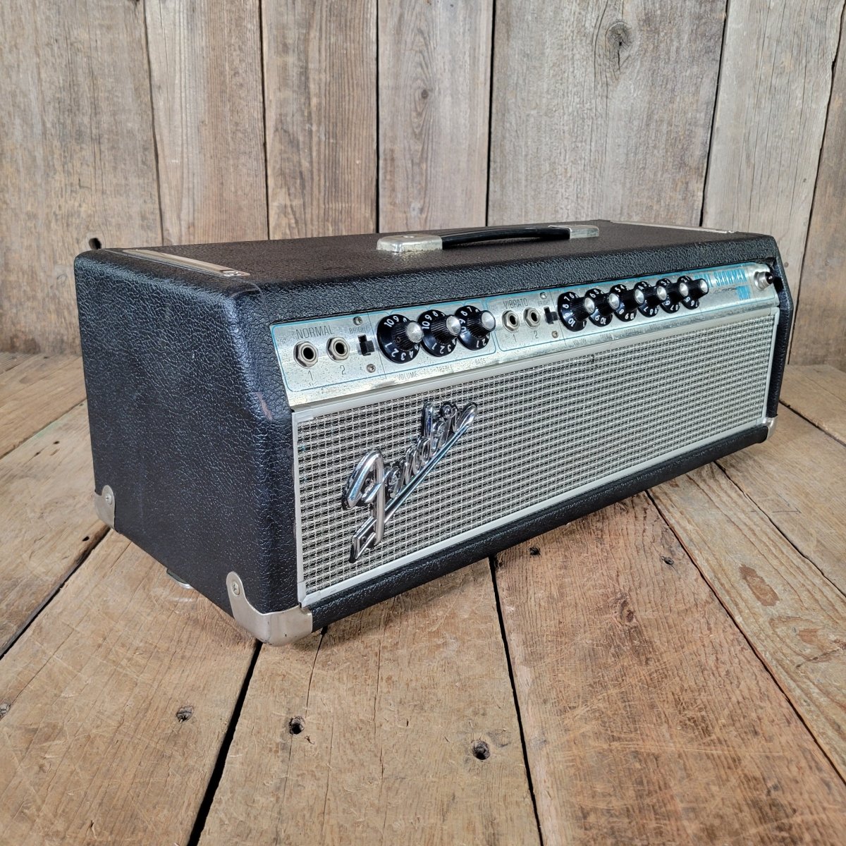 Fender Dual Showman Drip Edge 1968 Silverface Amp Head - Mahar's Vintage Guitars