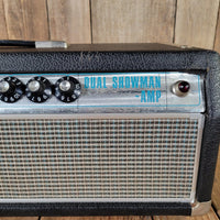 Fender Dual Showman Drip Edge 1968 Silverface Amp Head - Mahar's Vintage Guitars