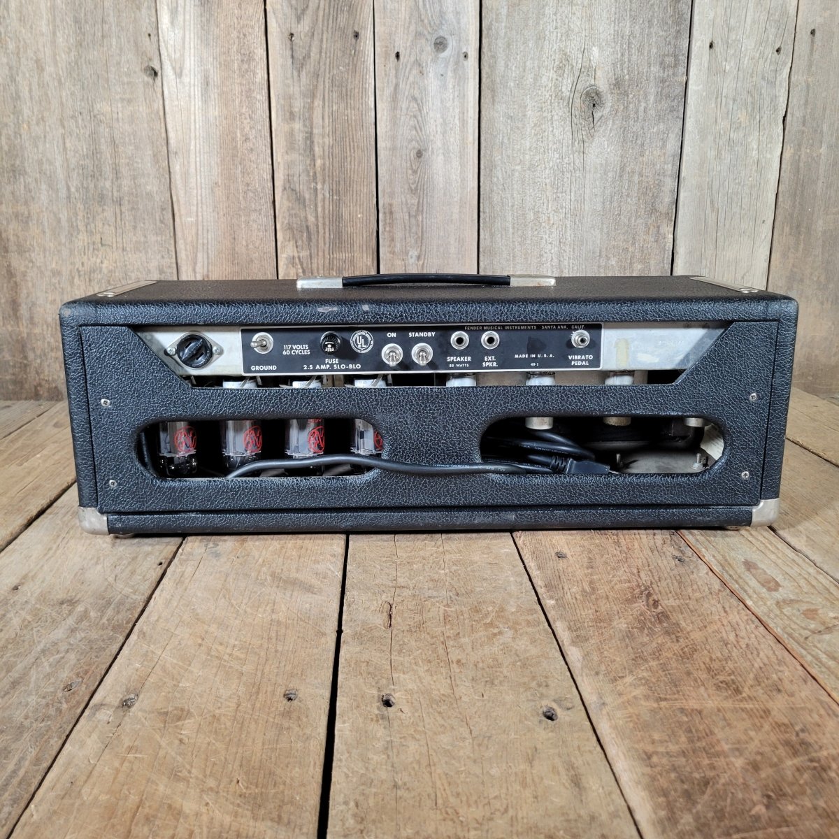 Fender Dual Showman Drip Edge 1968 Silverface Amp Head - Mahar's Vintage Guitars