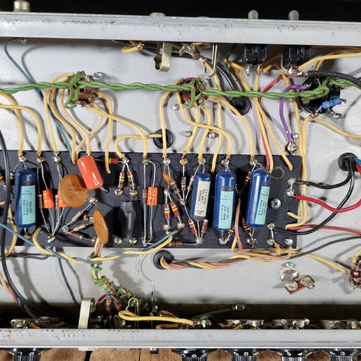 Fender Dual Showman Drip Edge 1968 Silverface Amp Head - Mahar's Vintage Guitars