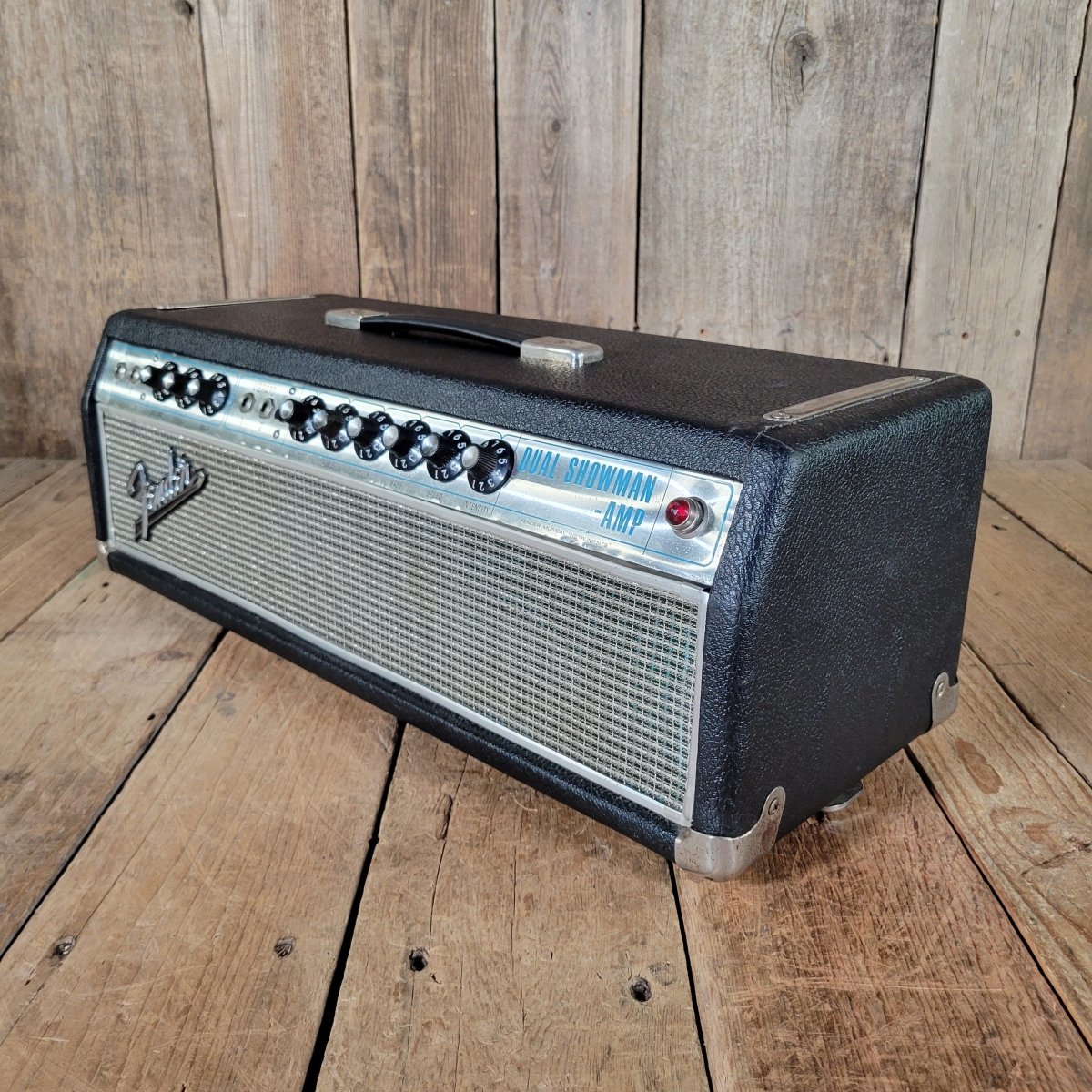 Fender Dual Showman Silverface Drip Edge Head 1967 – Vintage Tube Amp - Mahar's Vintage Guitars