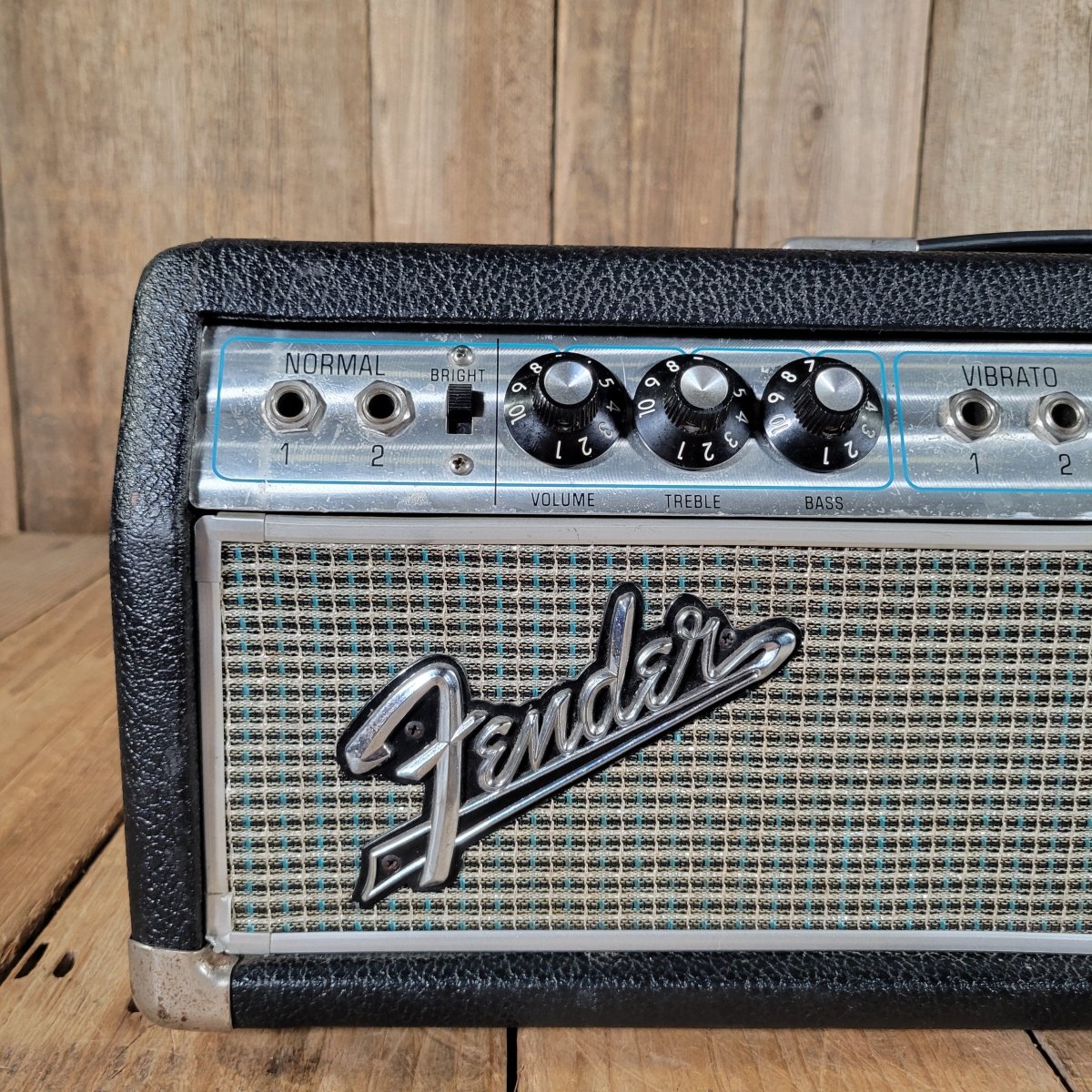 Fender Dual Showman Silverface Drip Edge Head 1967 – Vintage Tube Amp - Mahar's Vintage Guitars