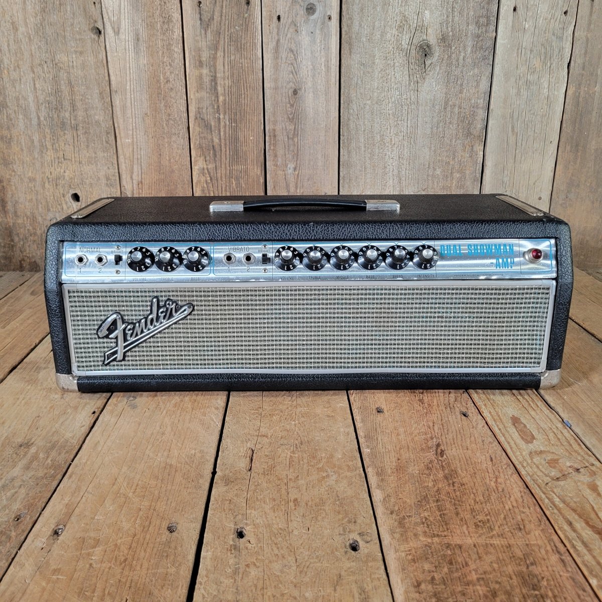 Fender Dual Showman Silverface Drip Edge Head 1967 – Vintage Tube Amp - Mahar's Vintage Guitars