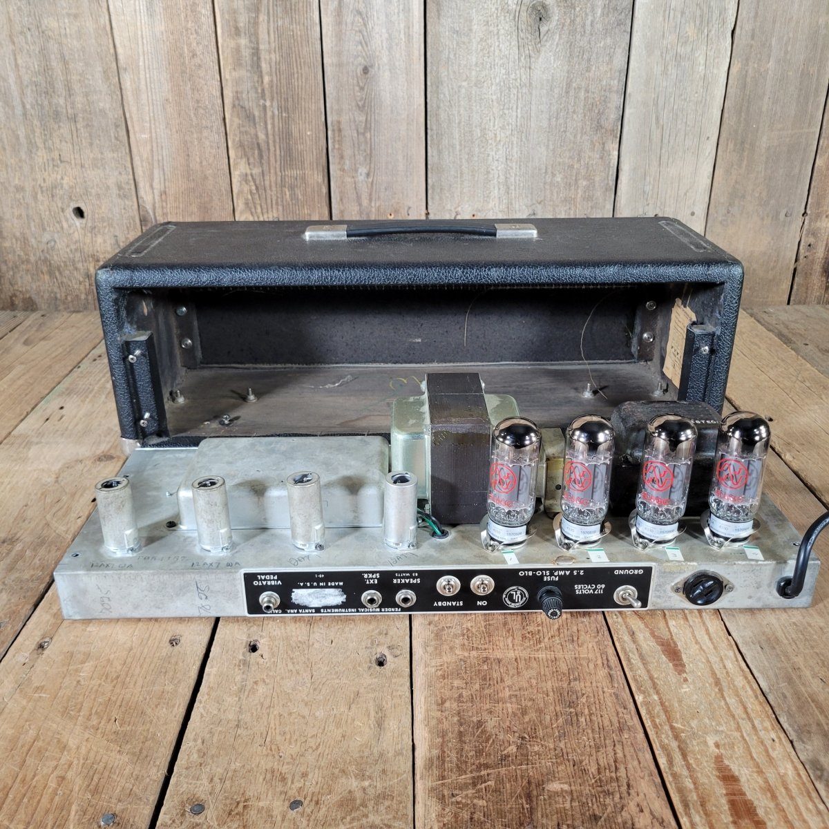 Fender Dual Showman Silverface Drip Edge Head 1967 – Vintage Tube Amp - Mahar's Vintage Guitars