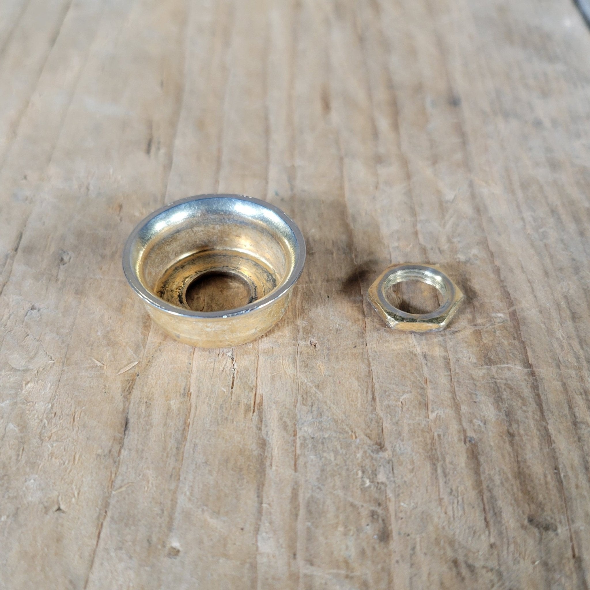 Fender Gold Output jack cup and nut Telecaster 1980s - Mahar's Vintage Guitars