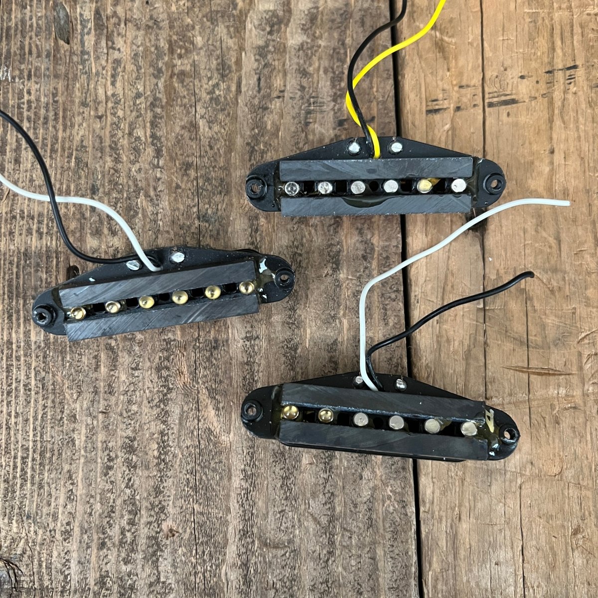 Fender Japan 1980's Stratocaster Pickups With Covers Vintage Guitar Parts - Mahar's Vintage Guitars