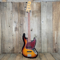 Fender Jazz Bass Road Worn 60s Sunburst MIM 2017 w/Gig Bag - Mahar's Vintage Guitars