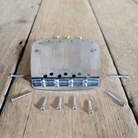 Fender Mustang Bass Bridge with Screws No Mute Hardware 1967 - Mahar's Vintage Guitars
