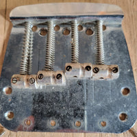 Fender Mustang Bass Bridge with Screws No Mute Hardware 1967 - Mahar's Vintage Guitars