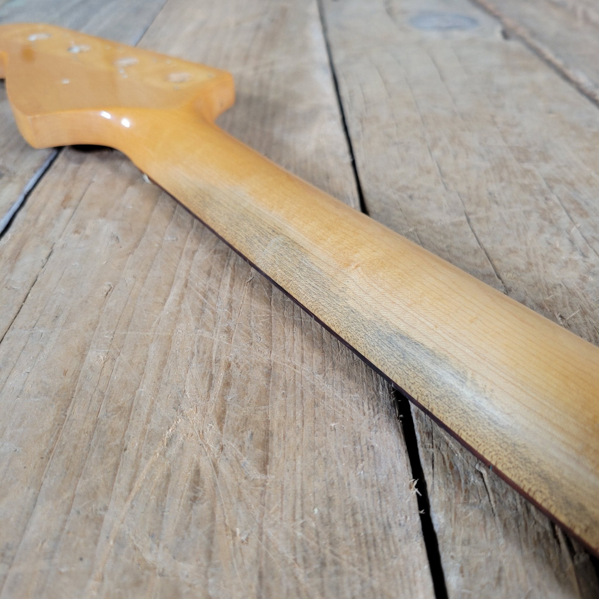 Fender Mustang Bass Neck 1966 Vintage Bass Guitar Part - Mahar's Vintage Guitars