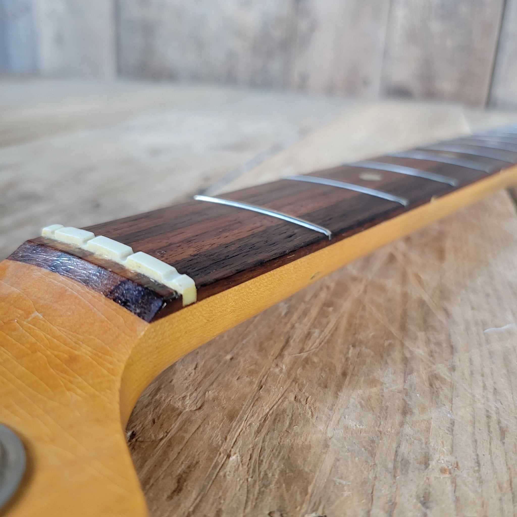 Fender Mustang Bass Neck 1966 Vintage Bass Guitar Part - Mahar's Vintage Guitars