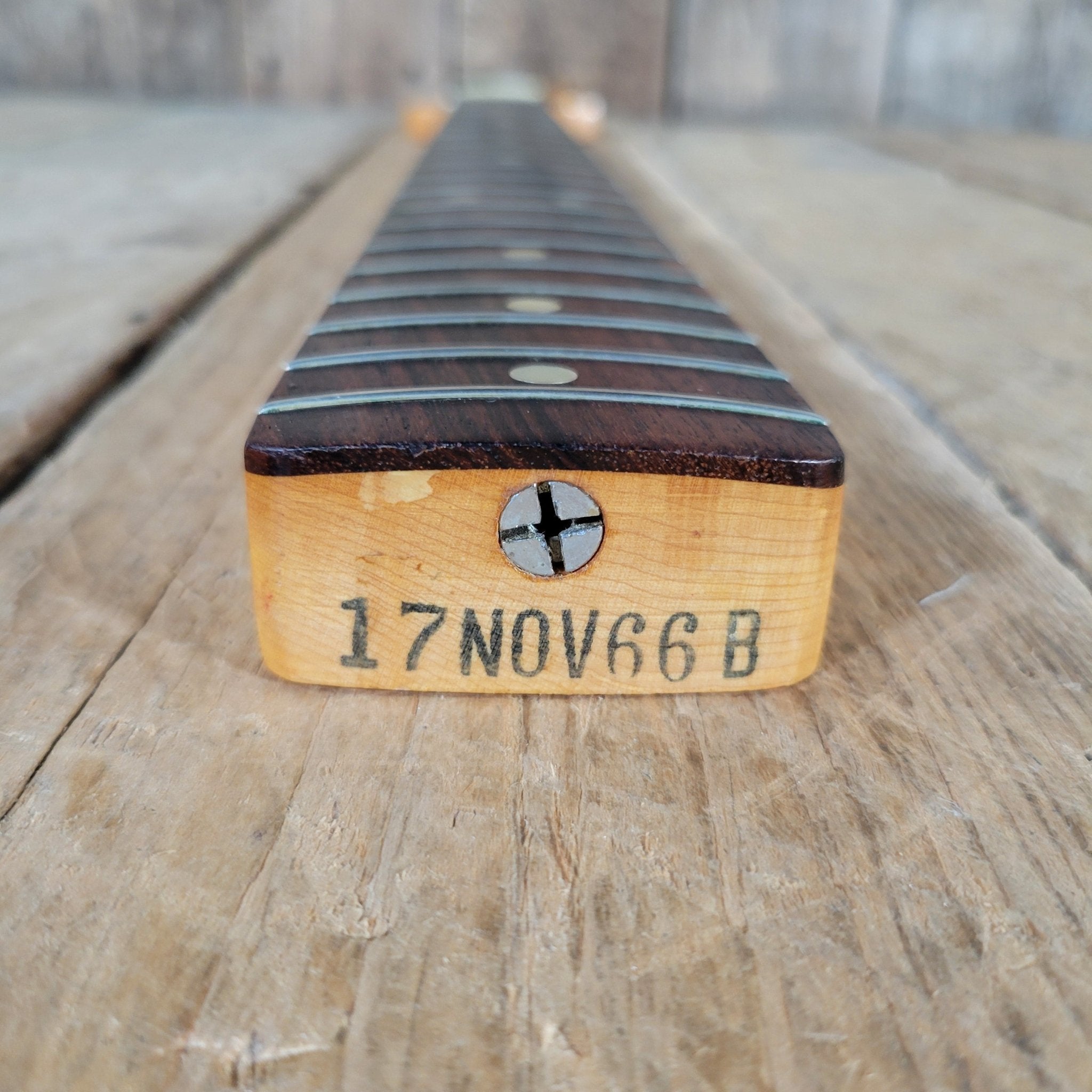 Fender Mustang Bass Neck 1966 Vintage Bass Guitar Part - Mahar's Vintage Guitars