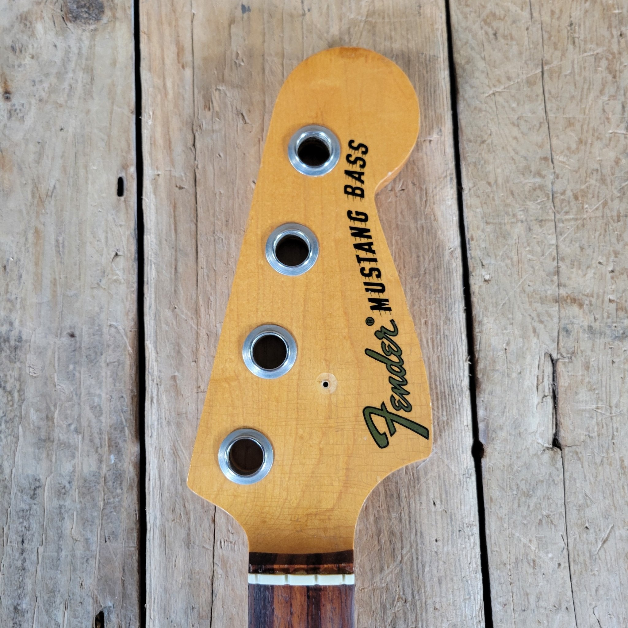 Fender Mustang Bass Neck 1966 Vintage Bass Guitar Part - Mahar's Vintage Guitars