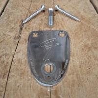 Fender Neck plate 3 bolt with screws 1975 Stratocaster Telecaster Jazzmaster - Mahar's Vintage Guitars