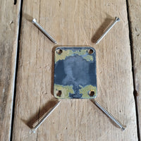 Fender Neckplate and Screws 1967 Vintage Stratocaster Telecaster P or Jazz Bass - Mahar's Vintage Guitars
