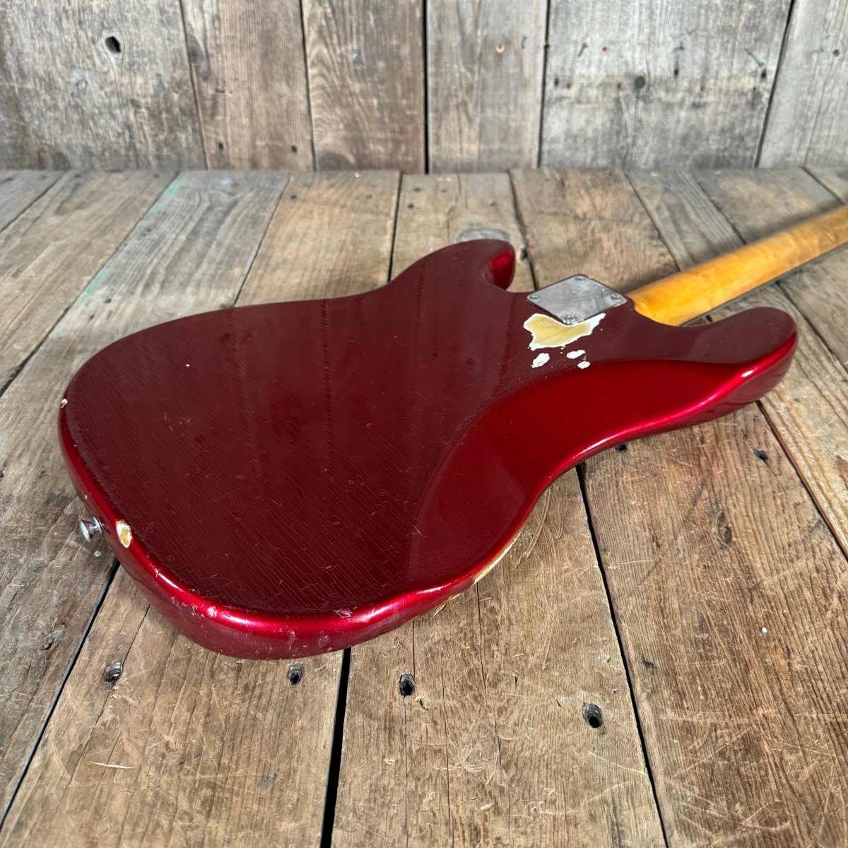 Fender Precision Bass 1966 Candy Apple Red - Mahar's Vintage Guitars