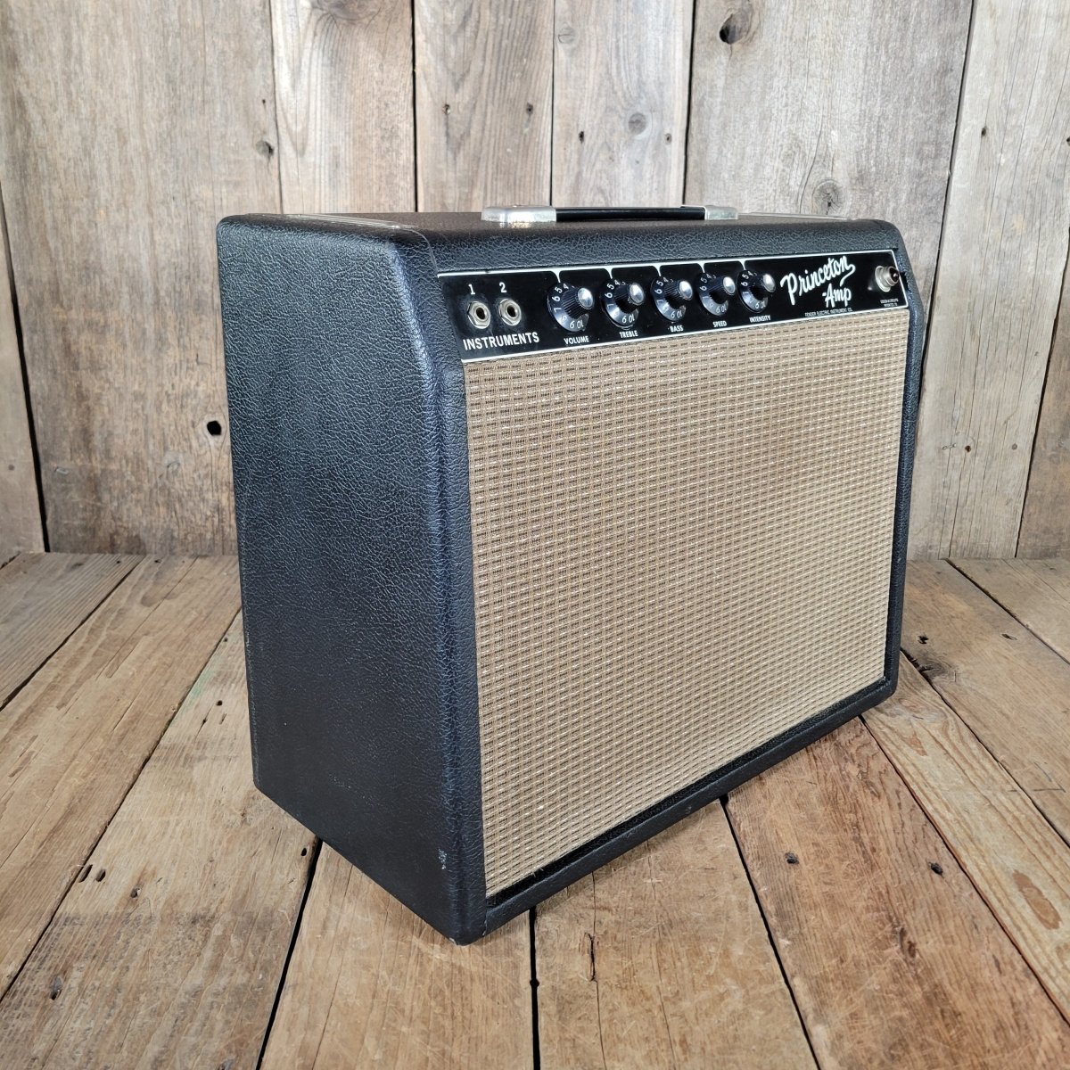 Fender Princeton Amp 1964 – Pre - CBS Black Panel Vintage Tube Combo - Mahar's Vintage Guitars