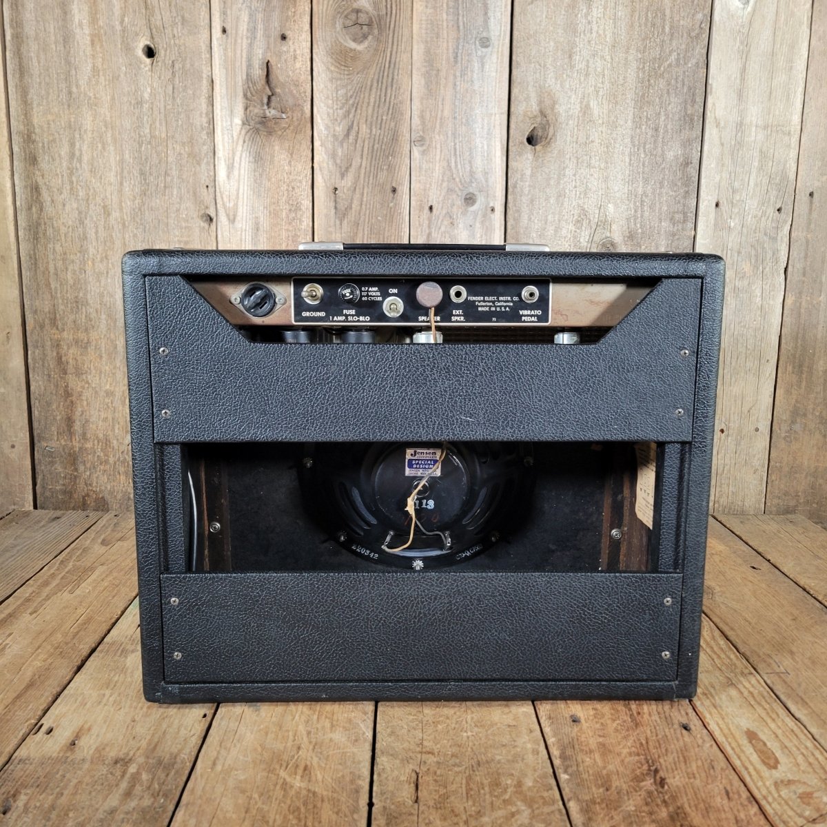 Fender Princeton Amp 1964 – Pre - CBS Black Panel Vintage Tube Combo - Mahar's Vintage Guitars