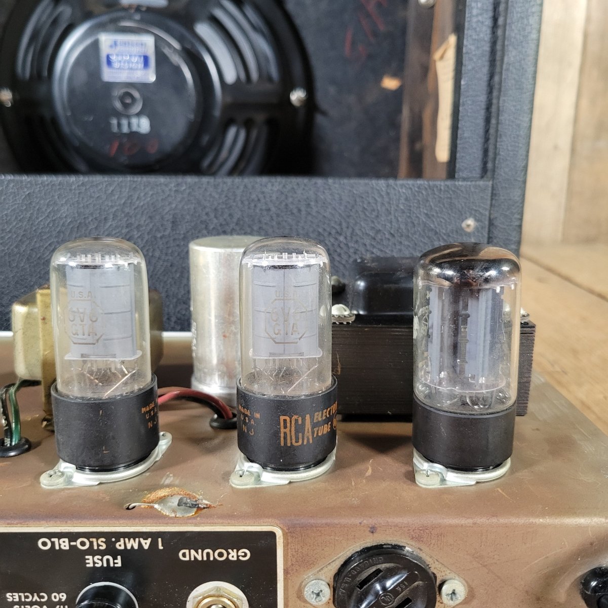 Fender Princeton Amp 1964 – Pre - CBS Black Panel Vintage Tube Combo - Mahar's Vintage Guitars