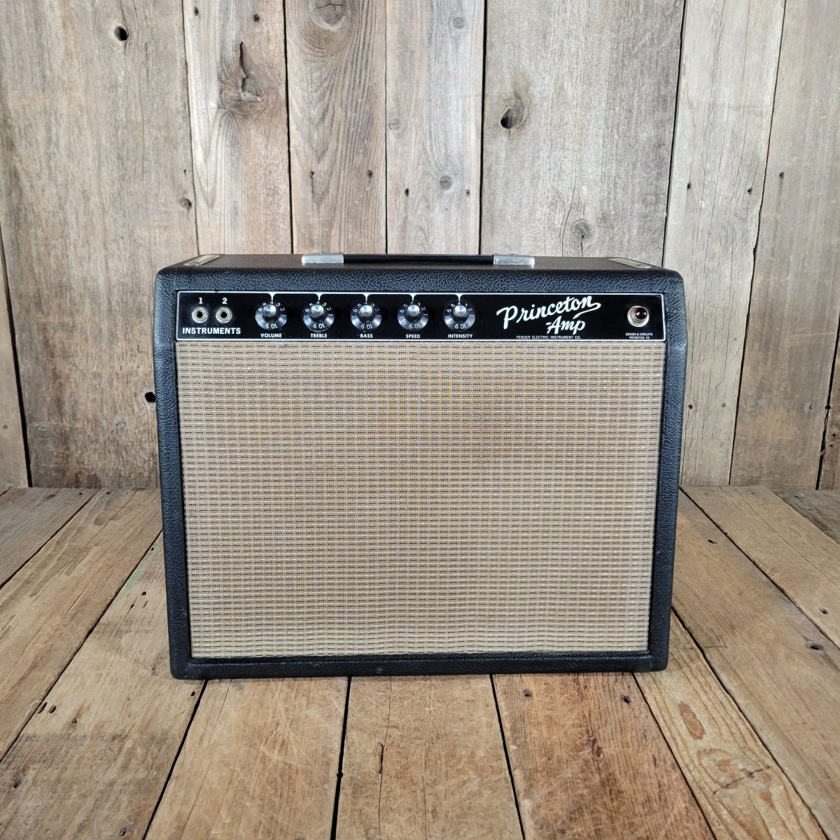 Fender Princeton Amp 1964 – Pre - CBS Black Panel Vintage Tube Combo - Mahar's Vintage Guitars