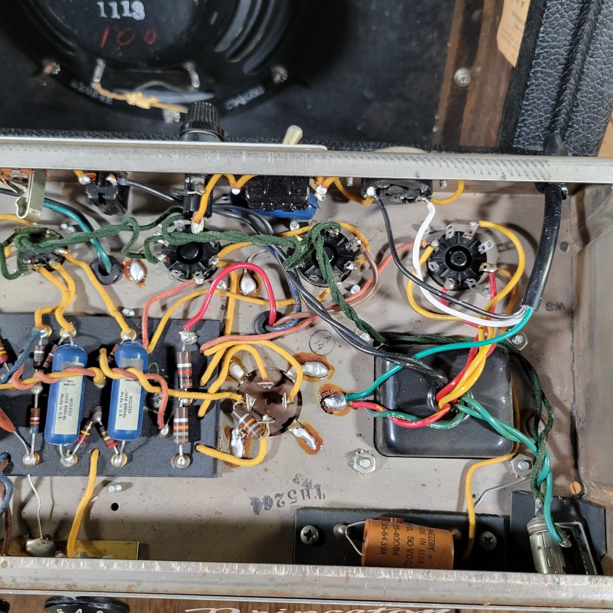 Fender Princeton Amp 1964 – Pre - CBS Black Panel Vintage Tube Combo - Mahar's Vintage Guitars