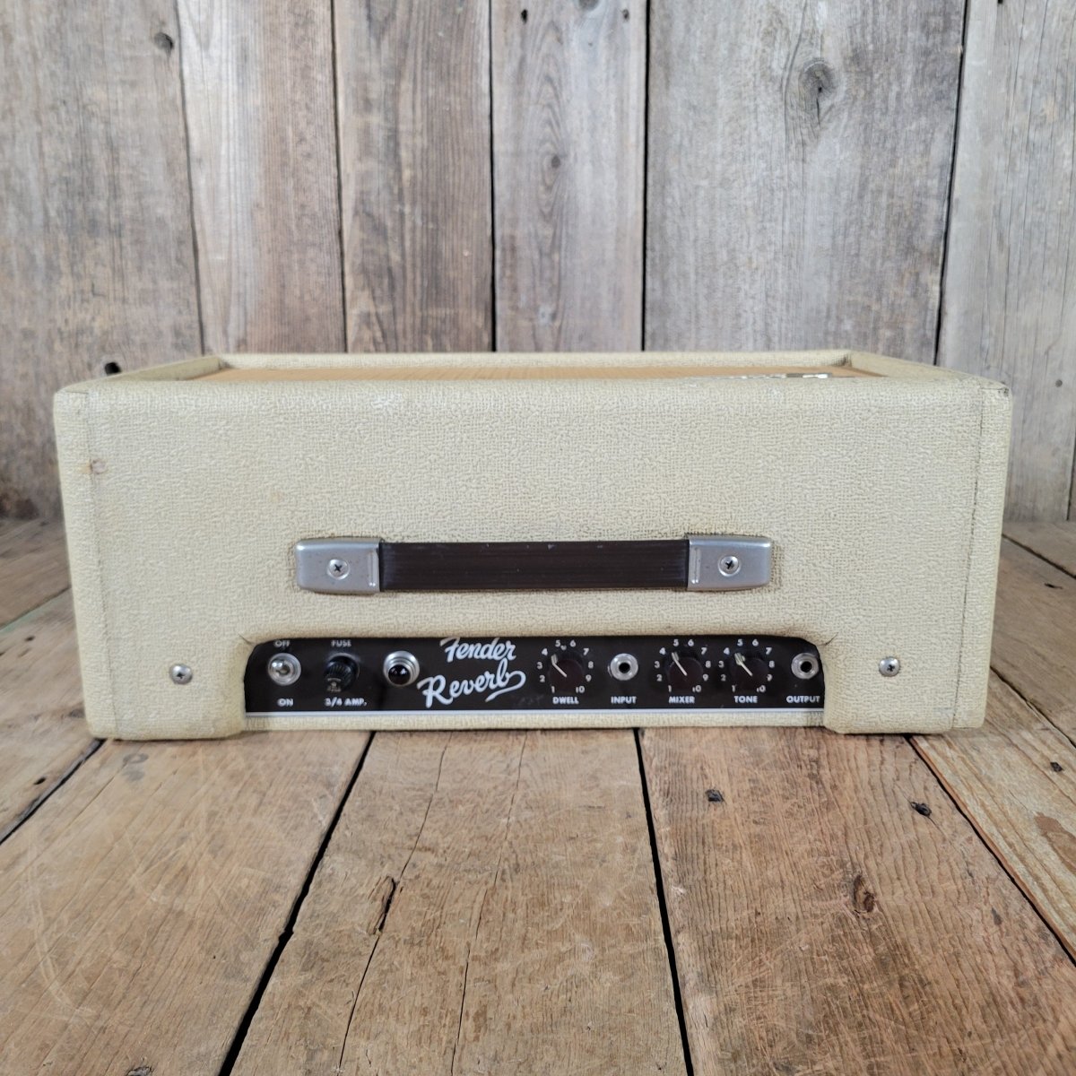 Fender Reverb Unit 6G15 1963 Rough White Tolex - Mahar's Vintage Guitars