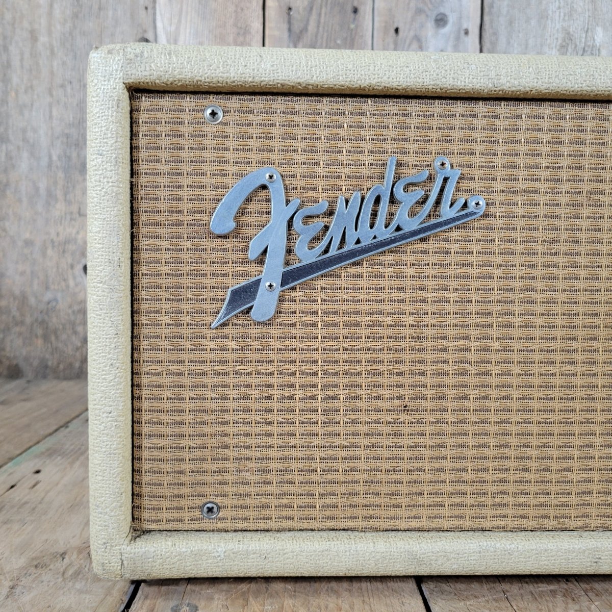 Fender Reverb Unit 6G15 1963 Rough White Tolex - Mahar's Vintage Guitars