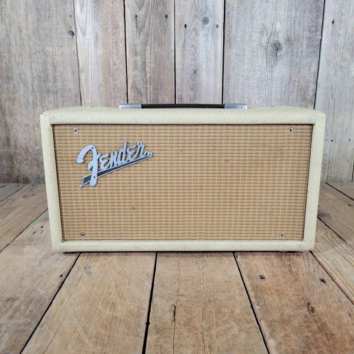Fender Reverb Unit 6G15 1963 Rough White Tolex - Mahar's Vintage Guitars