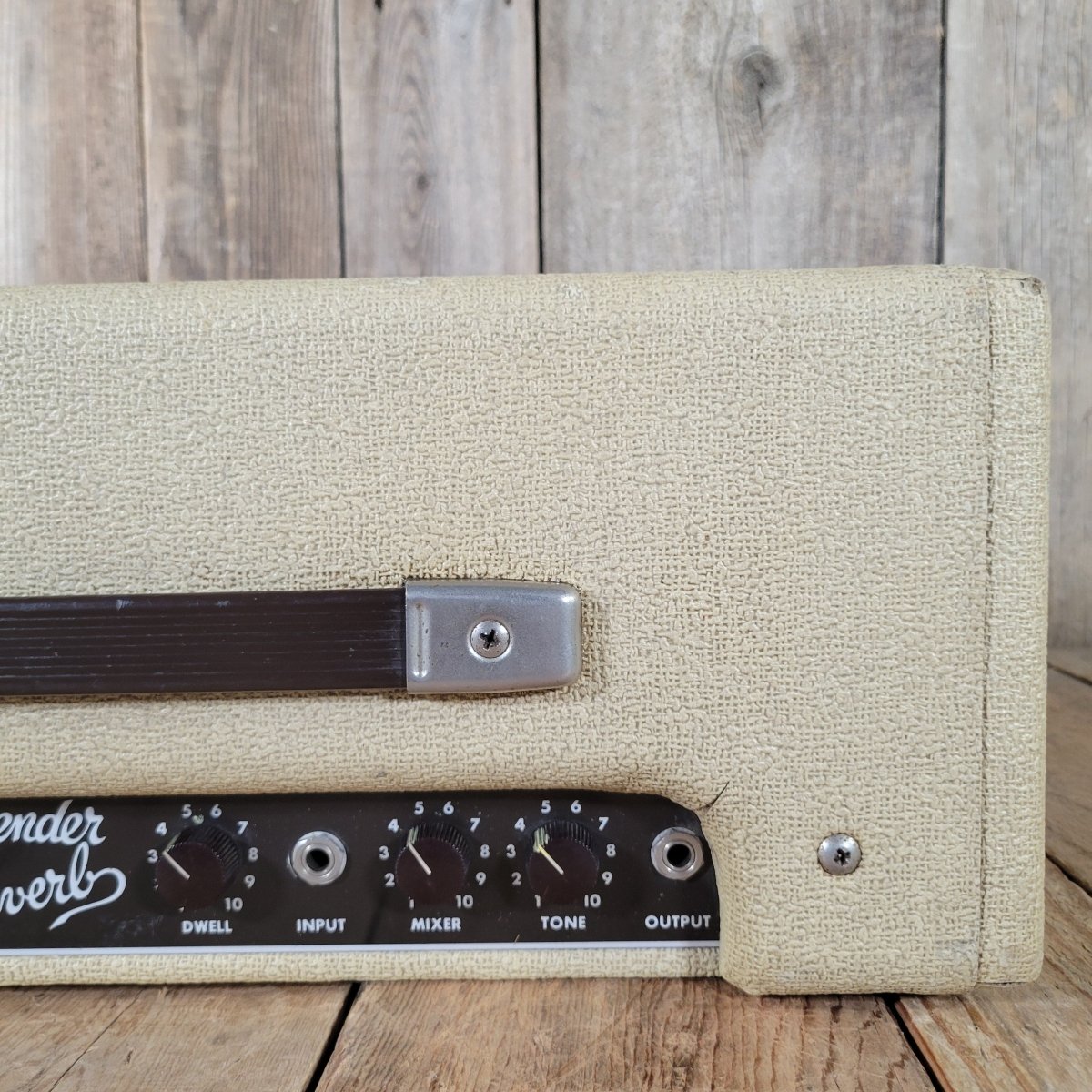 Fender Reverb Unit 6G15 1963 Rough White Tolex - Mahar's Vintage Guitars