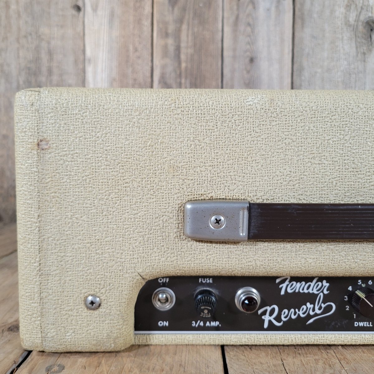 Fender Reverb Unit 6G15 1963 Rough White Tolex - Mahar's Vintage Guitars