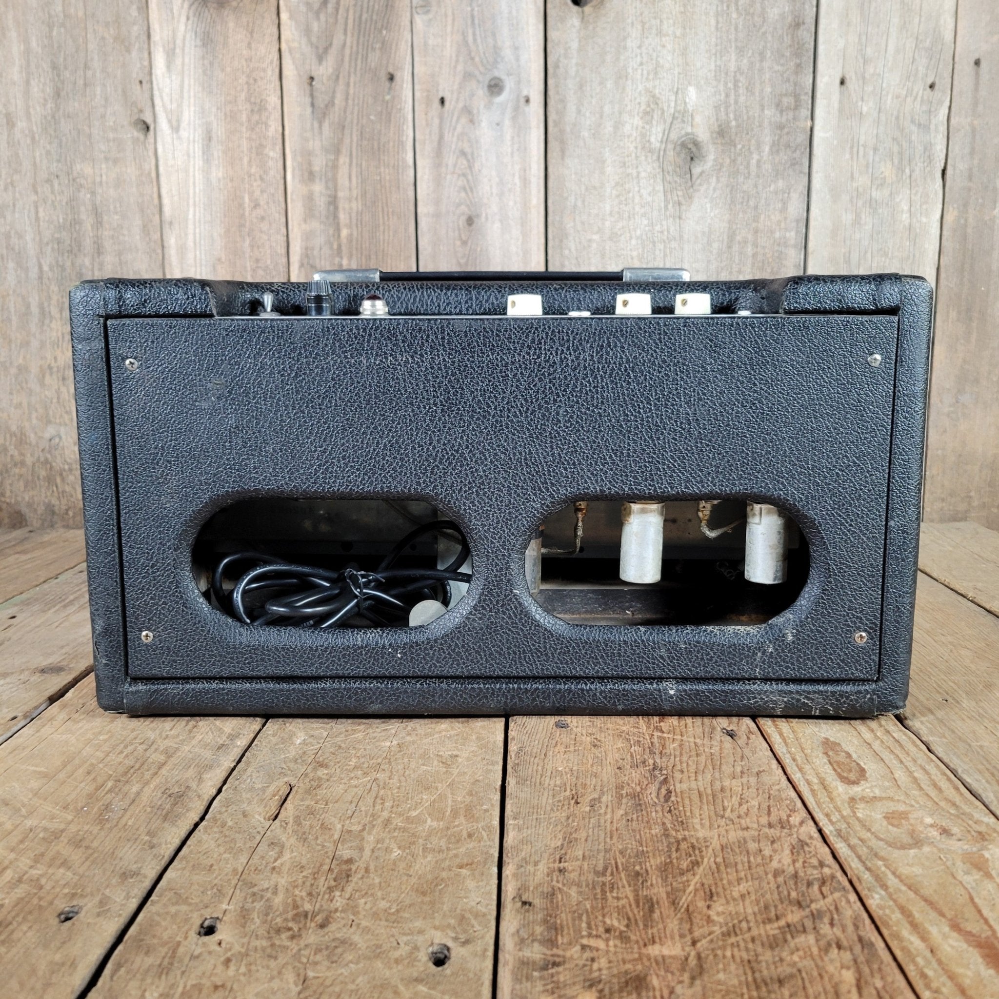 Fender Reverb Unit 6G15 1964 Black Pre CBS - Mahar's Vintage Guitars