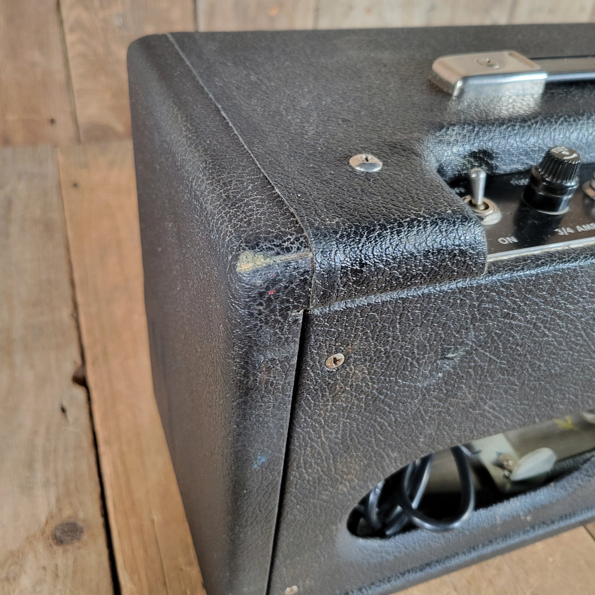 Fender Reverb Unit 6G15 1964 Black Pre CBS - Mahar's Vintage Guitars