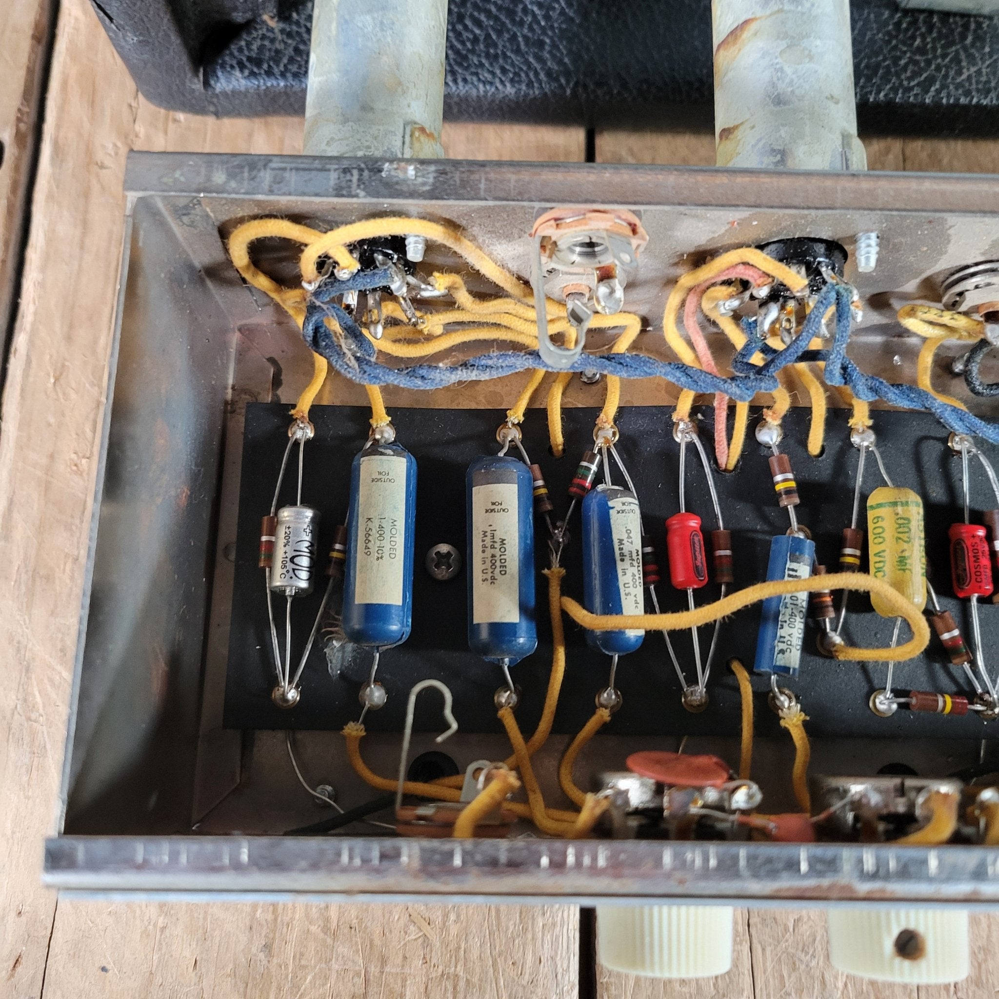 Fender Reverb Unit 6G15 1964 Black Pre CBS - Mahar's Vintage Guitars