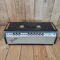 Fender Showman Silverface Drip Edge Guitar Amplifier 1968 – Vintage Tube Head - Mahar's Vintage Guitars