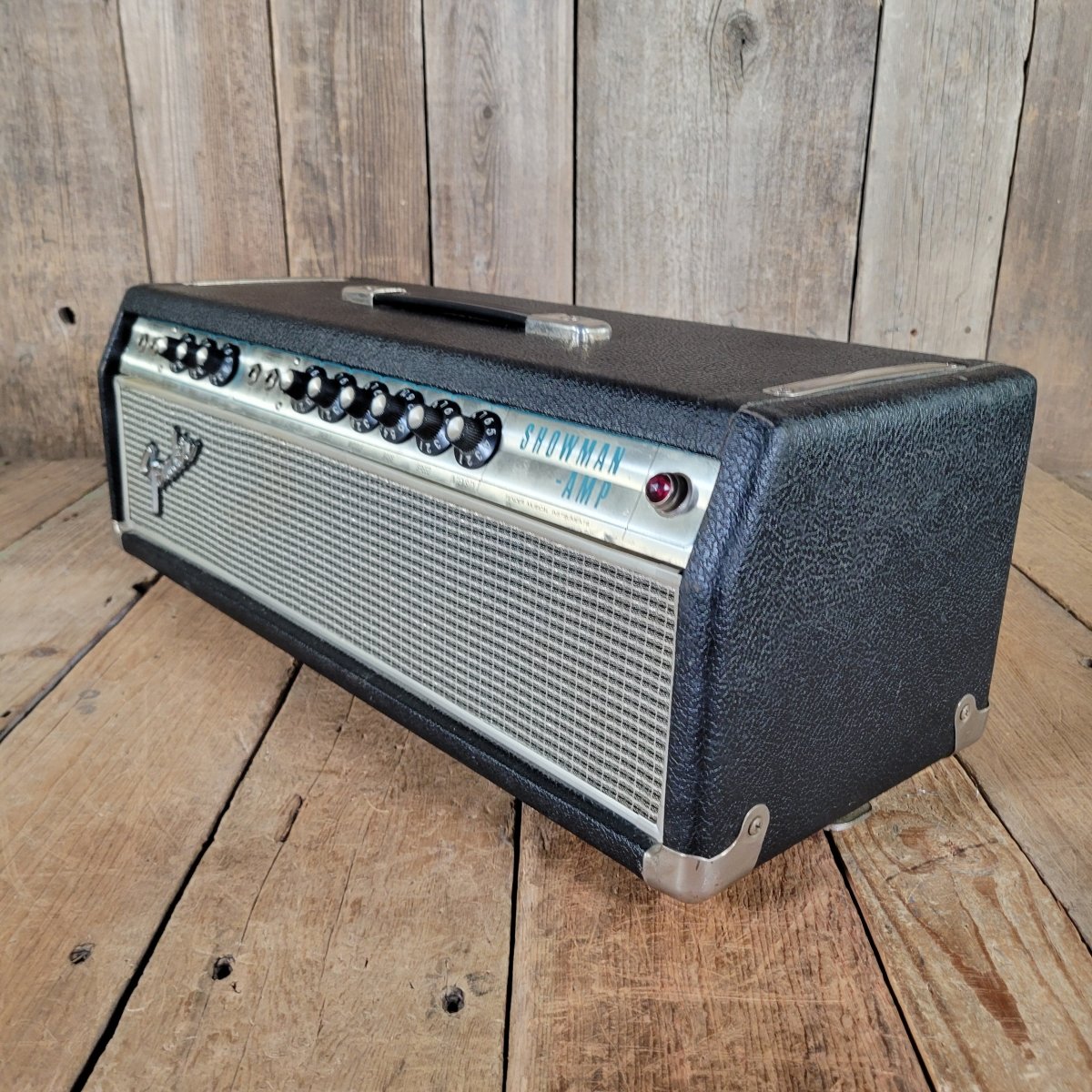 Fender Showman Silverface Drip Edge Guitar Amplifier 1968 – Vintage Tube Head - Mahar's Vintage Guitars