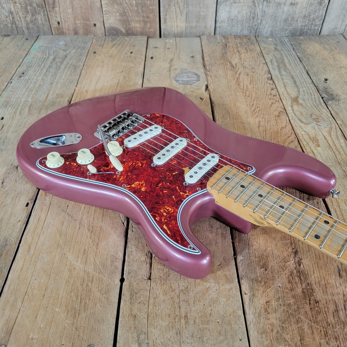 Fender Stratocaster 1958 Burgundy Mist Refinished – Vintage Electric Guitar - Mahar's Vintage Guitars