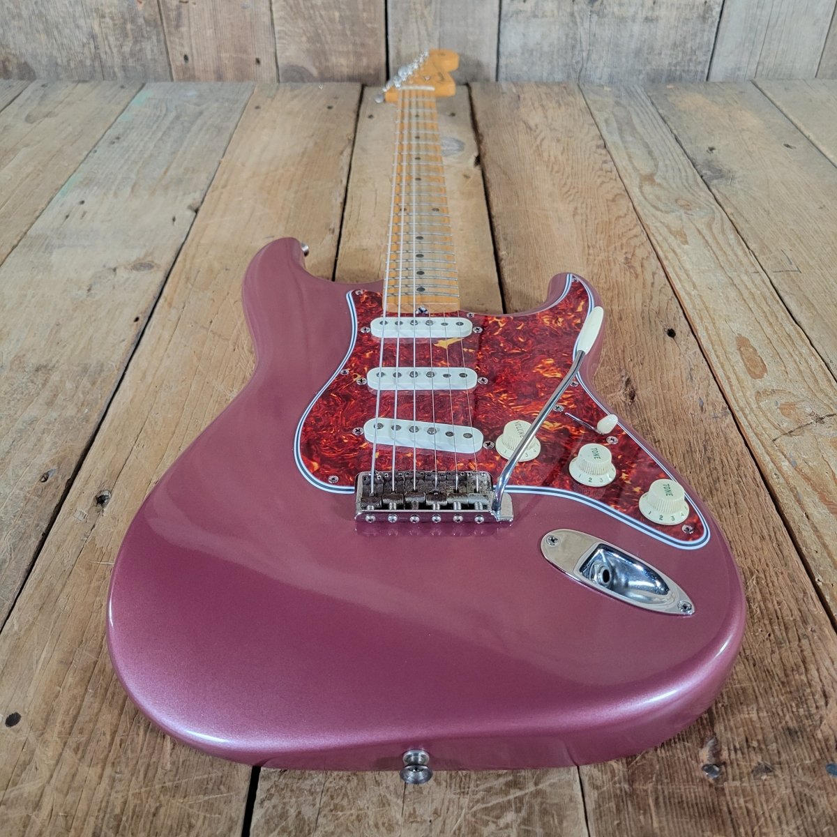 Fender Stratocaster 1958 Burgundy Mist Refinished – Vintage Electric Guitar - Mahar's Vintage Guitars