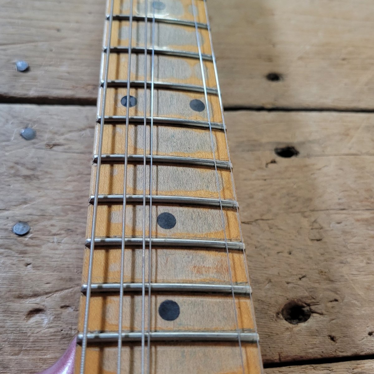 Fender Stratocaster 1958 Burgundy Mist Refinished – Vintage Electric Guitar - Mahar's Vintage Guitars