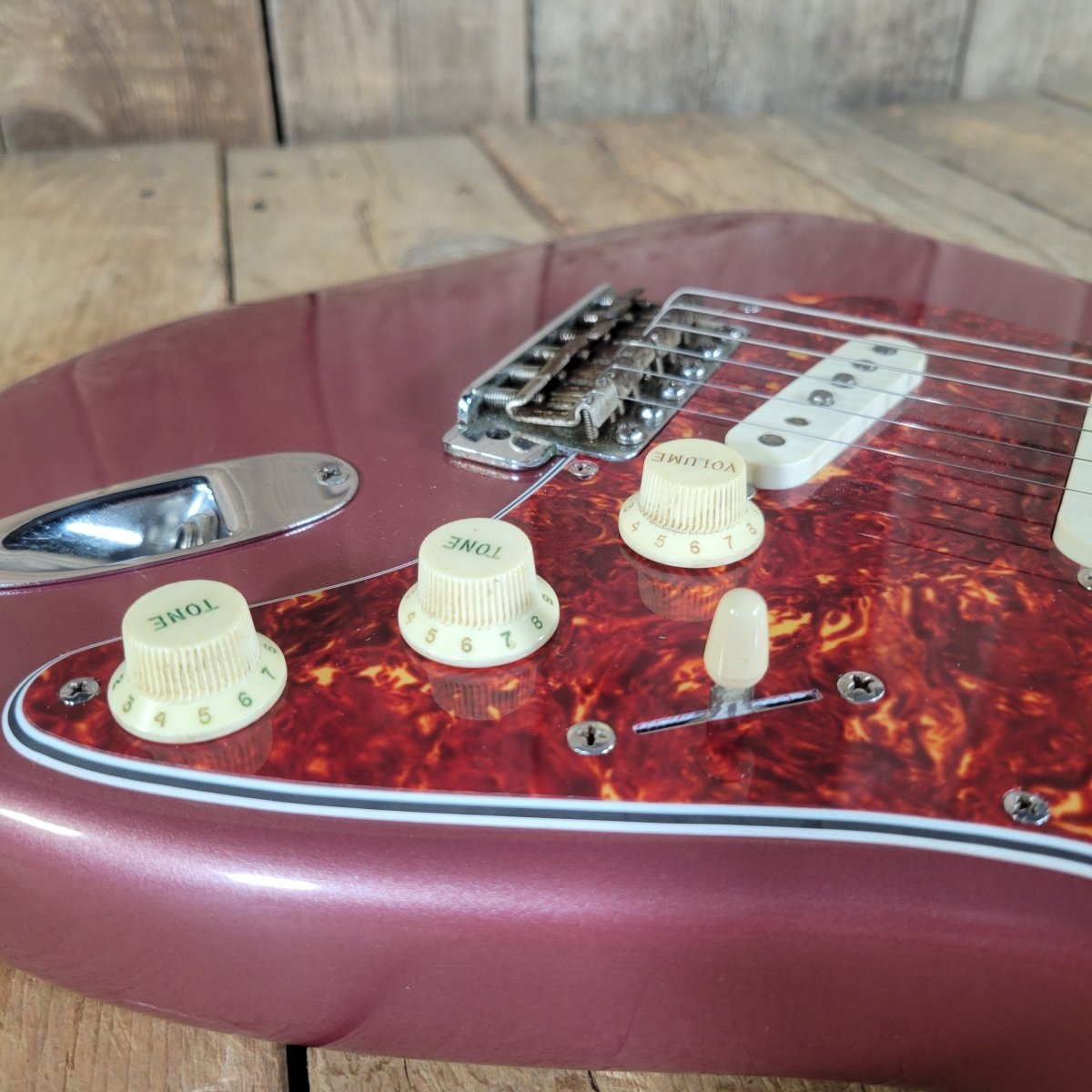 Fender Stratocaster 1958 Burgundy Mist Refinished – Vintage Electric Guitar - Mahar's Vintage Guitars