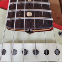 Fender Stratocaster 1961 Fiesta Red Refinished Slab Board Rosewood – Vintage Player’s Guitar - Mahar's Vintage Guitars