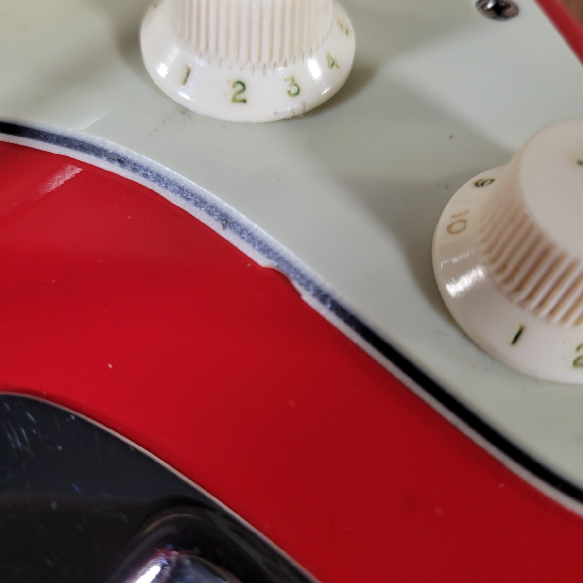 Fender Stratocaster 1961 Fiesta Red Refinished Slab Board Rosewood – Vintage Player’s Guitar - Mahar's Vintage Guitars